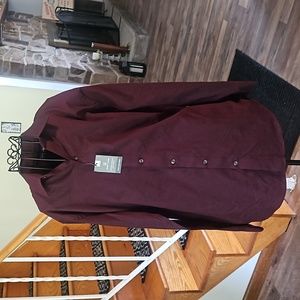 👔VAN HEUSEN EASY CARE MAROON SHIRT👔